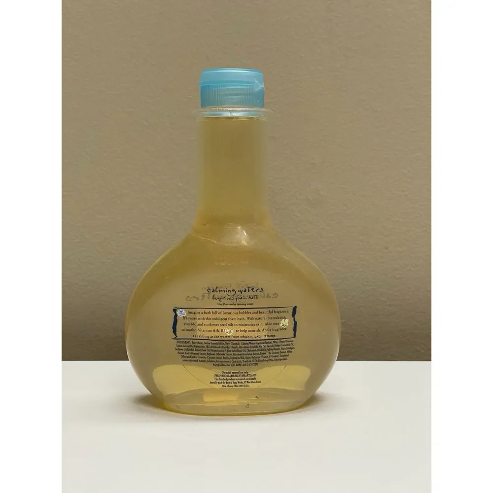 Vintage Bath And Body Works Joyful Garden Calming Waters Luxurious Bath Foam 7.5